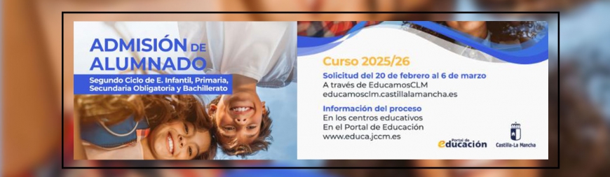 Abierto plazo de admisión para el curso 25/26